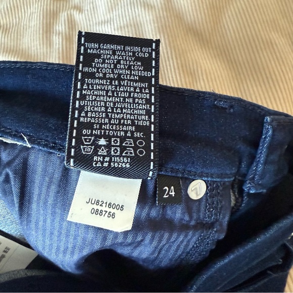 NWT 7 For All Mankind Ankle Gwenevere Skinny Jeans Size 24 - Picture 10 of 14